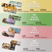 BOS Odor-Sealing Dog Poop Bags for Pet Waste - Disposal Bags - Scent-Free (100 bags) [Size: XS, Color: Light Mint Green]