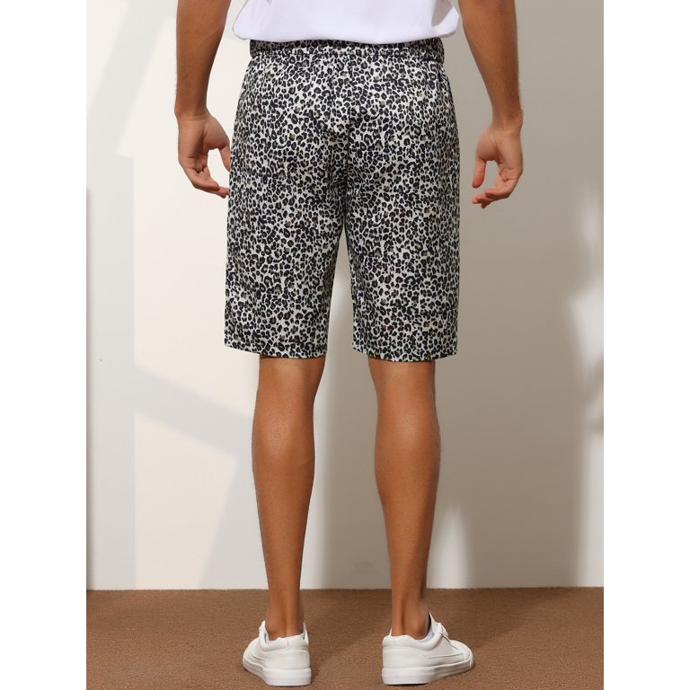 Unique Bargains Cheetah Print Shorts - Stylish Summer Pants