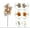 D, variant on Pklyzj Halloween Artificial Maple Leaves Branches Fake Fall Maple Shrubs for Thanksgiving Christmas Festival Garland Decoration
