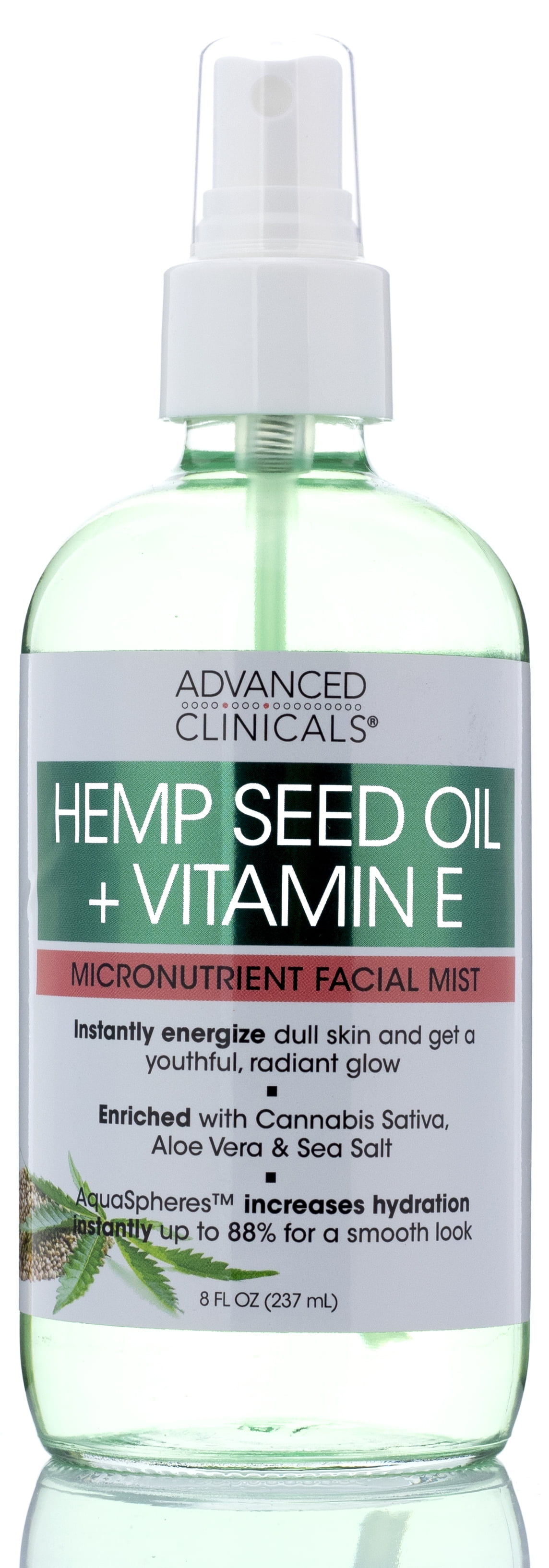 Advanced Clinicals Hemp + Vitamin E Micronutrient Skin Energizing