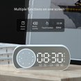 thumbnail image 5 of Altavoz Bluetooth Inalámbrico Reloj Radio Soporte de Alarma Dual Tarjeta TF Alarma Digital para Oficina en Casa Rosa, 5 of 5