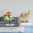 thumbnail image 2 of Figura de de cristal, figura de camello, escultura animal, estatuilla moderna, adorno elaborado en resina, adecuado para sala de estar, ofici, 2 of 8