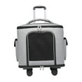 thumbnail image 2 of Almencla Cat Carrier Breathable Pet Rolling Carrier for Small Dogs Large Cats Outdoor Gray, 2 of 8