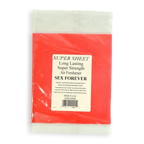 Jenray Super Sheet Large (8"x7") Under Seat Car Air Freshener (Sex Forever)