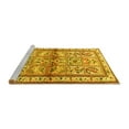 thumbnail image 2 of Ahgly Company Machine Washable Indoor Rectangle Persian Yellow Traditional Area Rugs, 8' x 12', 2 of 4