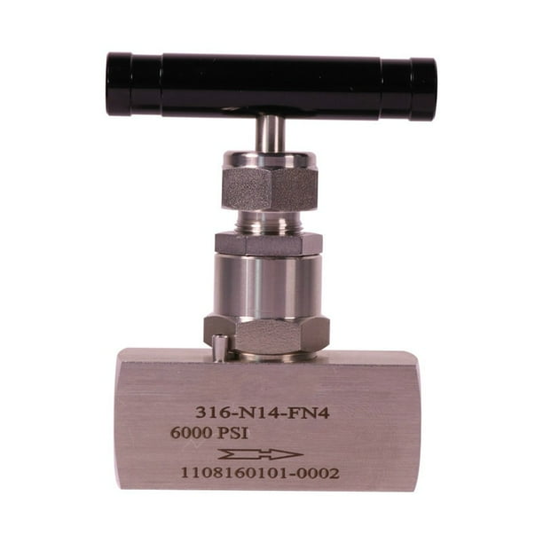 2 way female needle valve 316 stainless steel instrument needle valve