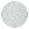 SAFAVIEH Cambridge Kyle Geometric Wool Runner Rug, Navy/Ivory, 2'6" x 8