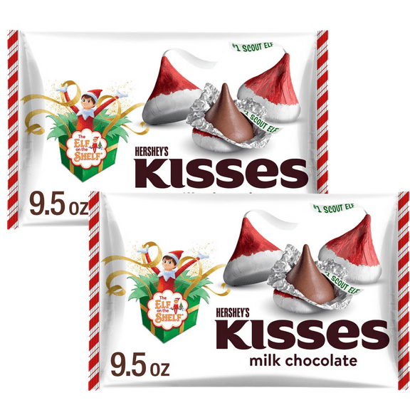 Hershey's Kisses Christmas Chocolate Elf on the Shelf - 9.5 oz - Pack of 2