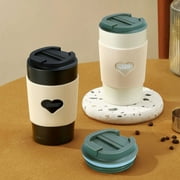 CSSJKYJ Topadorn Reusable Mug Lid - Suitable for Ceramic Coffee Travel Tea Latte Cups, Black