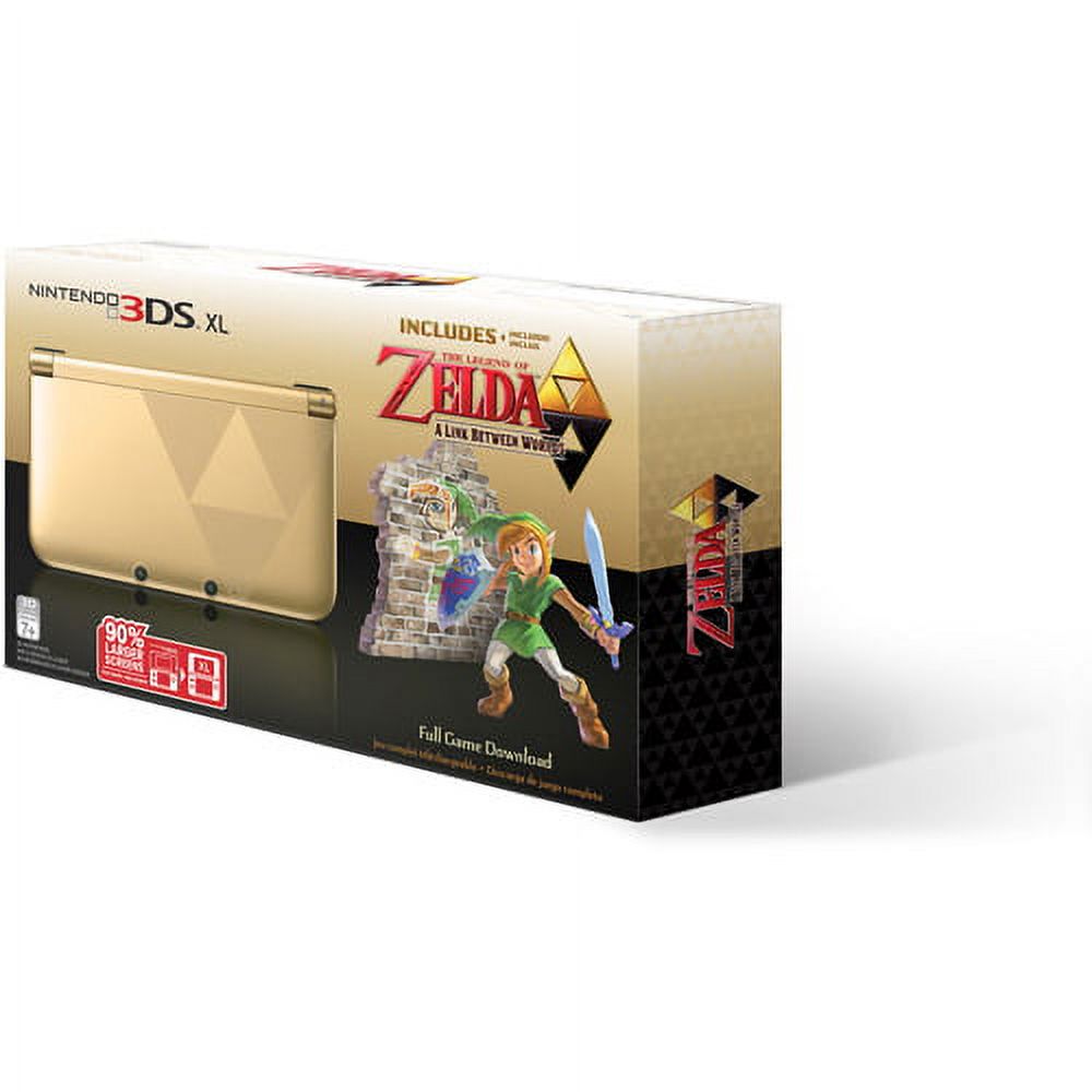 Nintendo 3dsxl Gold Zelda Link Between Worlds Bdl - image 3 of 4