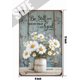 thumbnail image 5 of Be Still and Know That I Am God Psalm Sign Daisy Decor, Inspirational Wall Aluminum Signs, Motivational Home Decorations Farmhouse Style Bible Verse Wall Decor Decor 12x8 Inches, 5 of 5