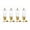 20cm Jaune, variante sur Elodie 4 Pcs Pieds de Meubles en Acrylique Pieds de Banc Modernes pour Maison Bureau Meuble TV 20cm Jaune