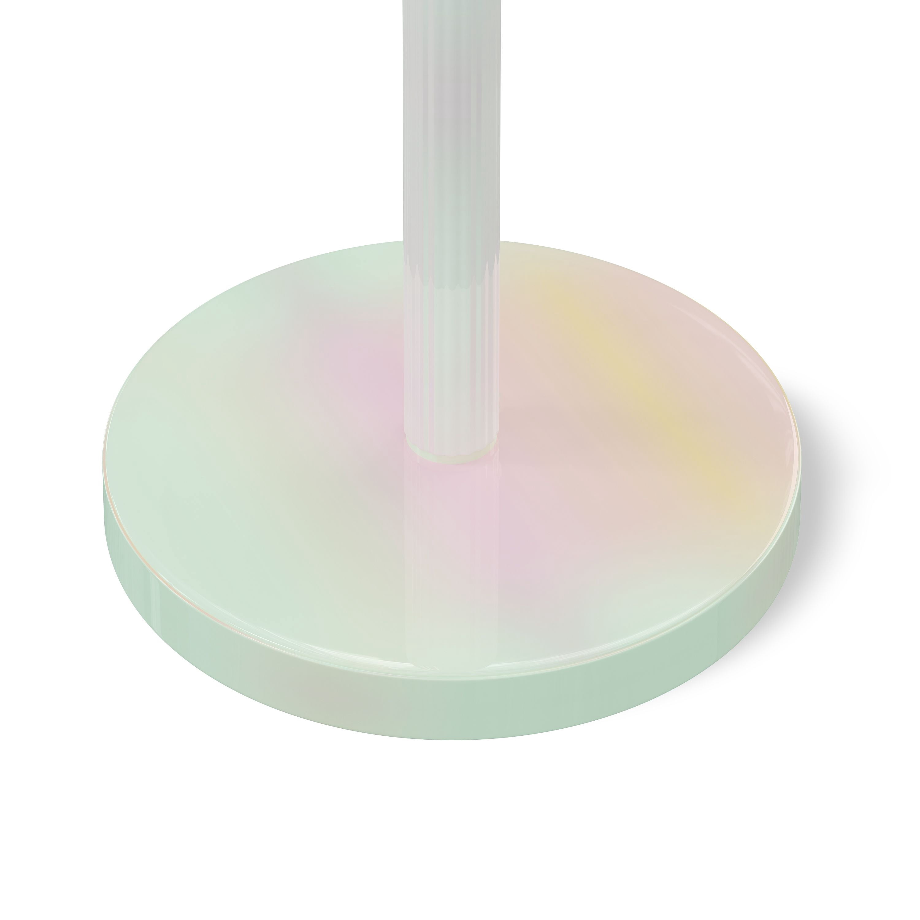 Mainstays Kids 59" Iridescent Floor Lamp with Aqua Fabric Shade