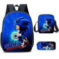 thumbnail image 1 of Sonic Primary School School Bag Three-piece Set Anime Cartoon Backpack Shoulder Bag Pencil Case High Quality Ultra-high Quality Advanced Customization, 1 of 5