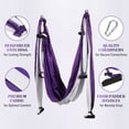 thumbnail image 3 of Columpio de Yoga Aéreo ZELUS Kit de Hamaca Resistente Morado, 3 of 7
