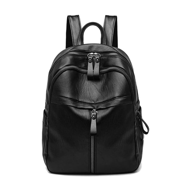 Mochila Vintage PU Ygjytge Color Sólido Gran Capacidad