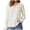White, variant on Ladies Autumn Winter Europe and The States Fashion Solid Color V Neck Long Sleeve T Shirt Short Sleeve T Shirts Women Women Casual Tee Compression Shirt Women Tee Fashion Casual Fit Top