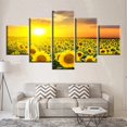 thumbnail image 2 of 5 Panel Abstract Music Notes Poster Picture Printing Canvas Painting Wall Artwork, Modern HD Creative Modular Canvas GIclee Art Home Wall For Living Room Office Decoration(40"Wx22"H Frame), 2 of 7