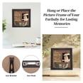 thumbnail image 3 of Unique Bargains Dog Memorial Gifts for Loss of Dog Personalized Keepsake Pet Memorial Frame Wooden Frame with Paw Print Design 9.06"x9.06" Black Brown, 3 of 6
