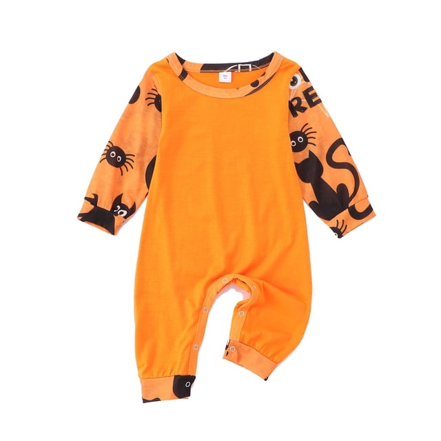 Ensemble de Pyjama Imprimé pour Bébé, Chaud pour la Maison, Deux Pièces, Halloween