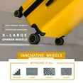 thumbnail image 3 of VERAGE Freeland Large Luggage with X-Large Spinner Wheels, Expandable Hardside Travel Suitcase, TSA Approved (29-Inch, Yellow), 3 of 6
