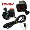 thumbnail image 1 of Electric Bike E Bike Throttle 24-60V TwistGrip 5 Wire Thumb LED Display Scooter, 1 of 9