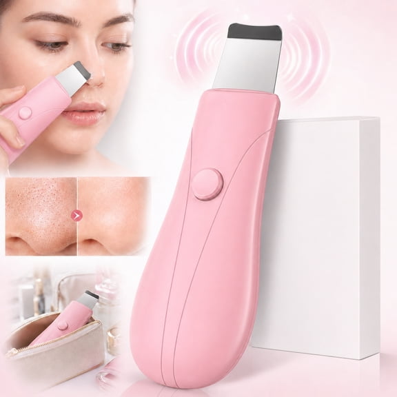 Rongsi Pore Extractor Tool, Black Head Remover for Face and Nose, Blackhead Extractor, Skin Care Tools for Men and Women, Travel Blackhead and Whitehead Removal (Pink)