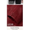thumbnail image 6 of AXXD Women's Stand Collar Motorcycle Jacket Faux Leather Fitted Zip Up Outerwear, 6 of 8