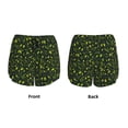 thumbnail image 5 of Vsdgher Green Branch Olive Print Women's Running Double Layer Shorts High Waisted with Pockets Elastic Yoga Workout Athletic Gym Sports, 5 of 8