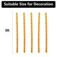 thumbnail image 5 of 20 Pcs Marigold Garland for pooja/puja decoration indian 100ft(20x5ft) Long Artificial Orange Marigold Flower Garlands, 5 of 6