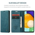 thumbnail image 4 of Feishell Slim Wallet Phone Case for Samsung Galaxy A53 5G 6.5 inch,Premium PU Leather Magnetic Closure Folio ID Credit Card Slots Shockproof Protective Flip Kickstand Phone Cover,Blue, 4 of 10
