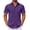 Purple, variant on Men's Shirt Short Sleeve Button Down Shirt Summer Casual Untucked Shirts