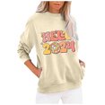 thumbnail image 1 of Timegard Sweatshirts de Noël pour Femmes Col Rond Manches Longues Pull Imprimé Automne Hauts Amples avec Poches, 1 of 2