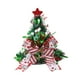 thumbnail image 3 of Sombrero para la punta del árbol de Navidad, decoración navideña, sombrero llamativo para la punta del árbol Lazo verde, 3 of 9