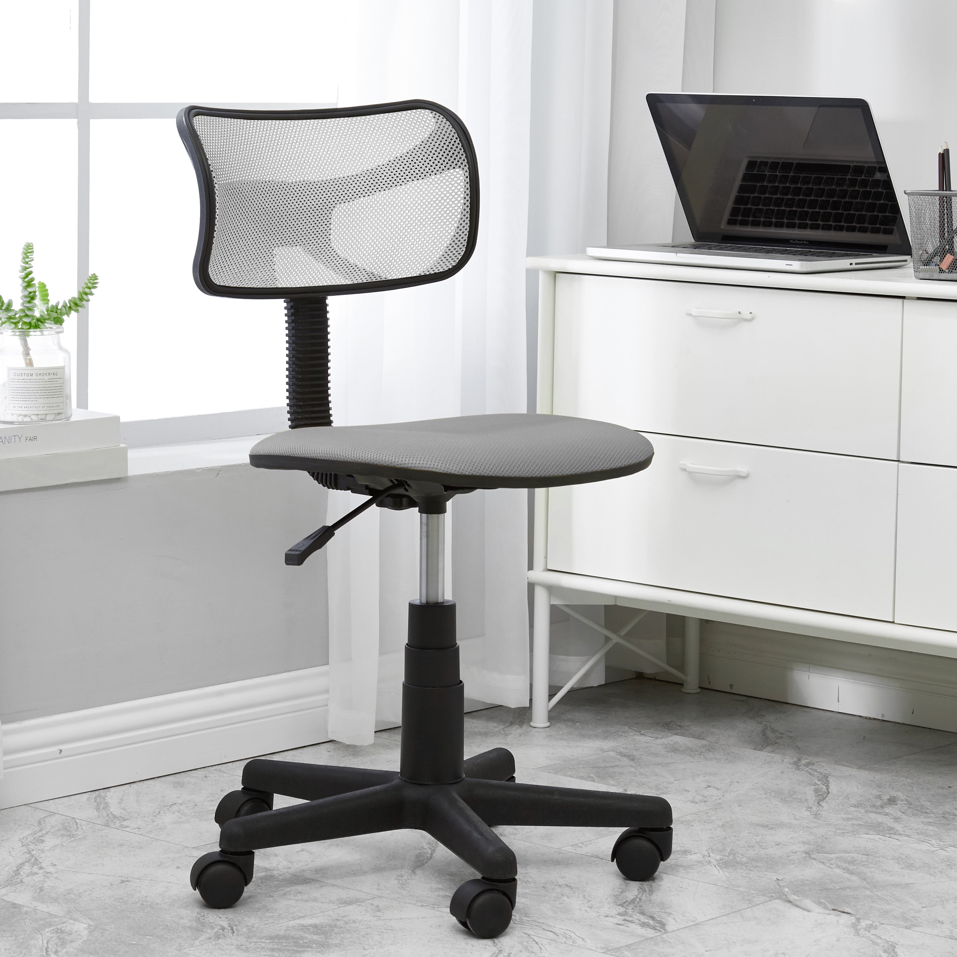 Urban Shop Swivel Mesh Office Chair Multiple Colors Love for sale online 