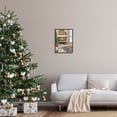 thumbnail image 2 of Cozy Christmas Fireplace Tree Holiday Graphic Art Black Framed Art Print Wall Art, 2 of 7