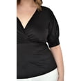 thumbnail image 4 of Blusa escote V Roman Fashion, tallas extras 1772 (Negro) negro 38 Roman Fashion Blusa extra 1772, 4 of 7