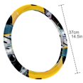 thumbnail image 4 of Spotted Dog Car Wheel Covers Steering Wheel Cover 14.5 Inch Printing PVC Leather Auto Accessories, 4 of 6