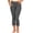Dark Gray, variant on Capri Yoga Pants for Women Cropped Flare Leggings with Pockets Foldover High Waist Workout Activewear Bootcut Gym Athletic Lounge Tummy Control Pant