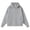 grey, variant on Women hoodie Men Drawstring Zip Up Sweatshirts Long Sleeve Hooded Jackets