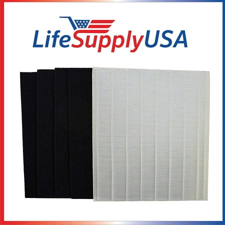 10 Replacement HEPA and 40 Carbon Pre-Filters Set Compatible with Size