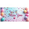 thumbnail image 6 of LUUFILx Farewell Balloon Banner Backdrop with Colorful Heart Decorations for Goodbye Party Retirement Going Away Event We Will Miss You Party Supplies, 6 of 8