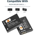 thumbnail image 2 of fuzhong-Replacement for 2X DB-110 Li-ion Battery Compatible Ricoh GR III Compatible Ricoh WG-6 Compatible Ricoh G900 Compatible Ricoh G900SE Camera as BJ-11, 2 of 4