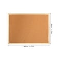 thumbnail image 2 of LULULION 1Set Khaki Cork Board Display Bulletin Board with Sturdy Wood Frame for Notes Calendars and Photos, 2 of 5