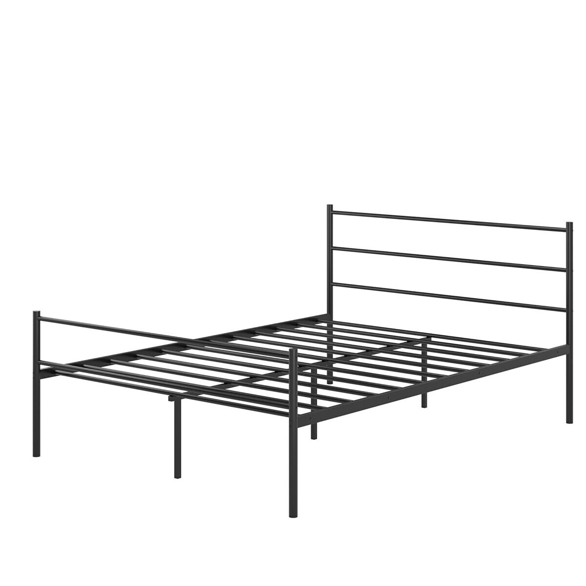 Costway Full Size Metal Bed Frame Platform Mattress Foundation W