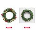 thumbnail image 5 of pieza de bolas navideñas artificiales doradas de 46 cm, guirnalda navideña de piñas para colgar en la pared, chimenea, árbol de Navidad, decoración de ventanas para fiestas, 5 of 5