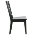 thumbnail image 2 of SAFAVIEH Toril Contemporary Dining Chair, Black, Set of 2 (19.7 in. W x 23 in. D x 36.6 in. H), 2 of 5