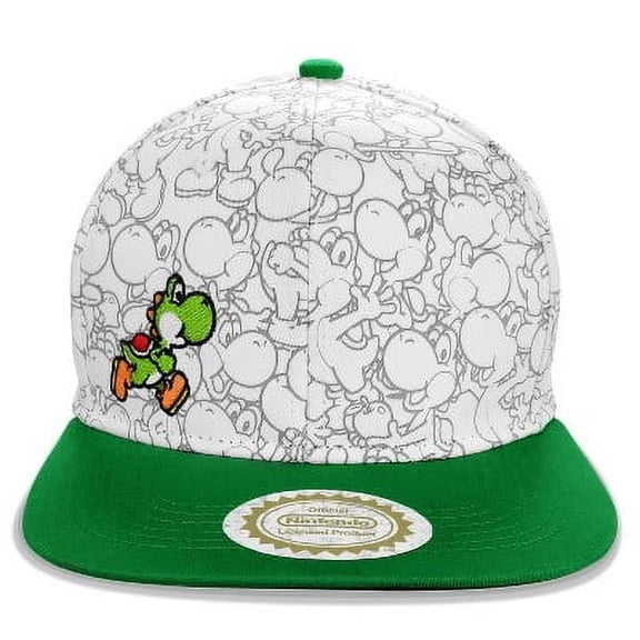 Nintendo Super Mario Bros. Snap Back Brimmed Hat - Yoshi