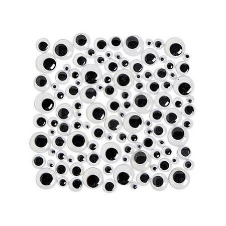 Plastic Wiggle Eyes - (500 Pcs) - Party Supplies