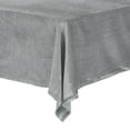 thumbnail image 4 of Unique Bargains 1 Pack Rectangle Tablecloth, Velvet Washable Table Cover for Wedding or Banquet Grey 180x260cm, 4 of 5